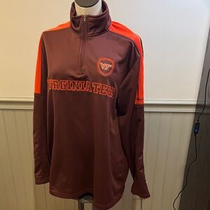 Columbia Maroon and Orange Quarter-Zip Pullover